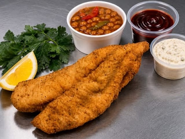 Cat Fish Nugget Combo.