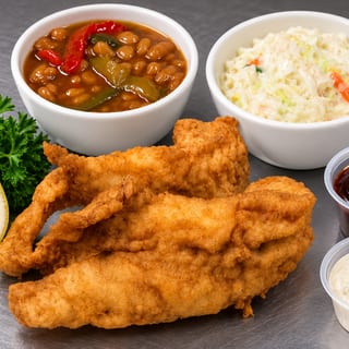 White Fish Dinner (Corn Meal)